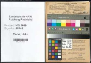 Entnazifizierung Heinz Riedel , geb. 09.04.1921 ()