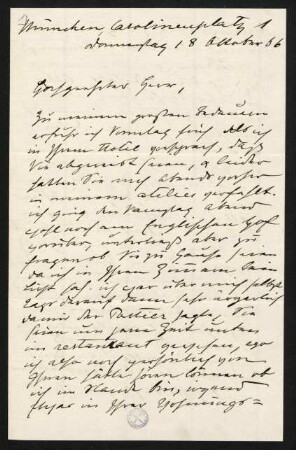 Briefe von Wilhelm Füssli an Robert von Mohl