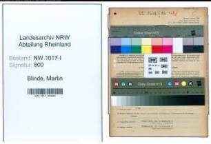 Entnazifizierung Martin Blinde , geb. 15.03.1907 (Arbeiter)