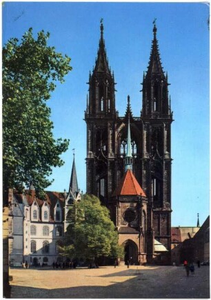 Meißen. Westtürme des Doms