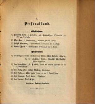 Jahresbericht über die Königliche Latein-Schule zu Weissenburg a. Sd.. 1876/77