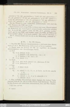 § 175. 1. III. Stamm.
