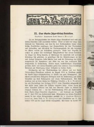 IX. Das Garde-Jäger-Ersatz-Bataillon