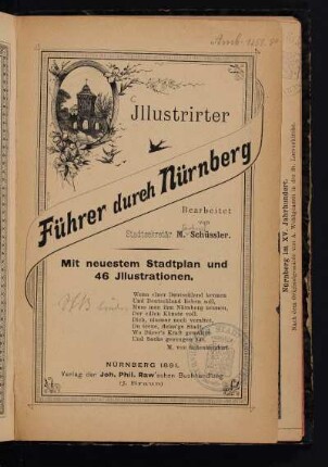 Illustrirter Führer durch Nürnberg : mit neuestem Stadtplan und 46 Illustrationen