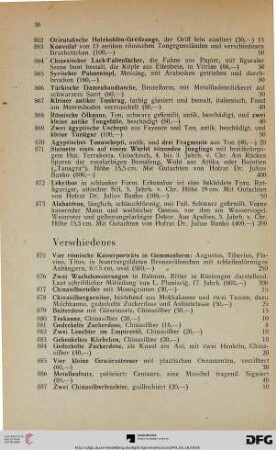 Verschiedenes (Nr. 875-946)