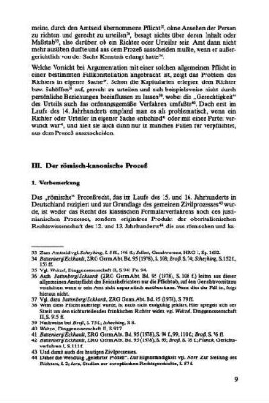 III. Der römisch-kanonische Prozeß