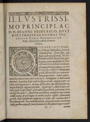 2r-3r, Illustrissimo Principi, ...