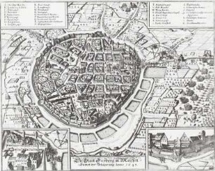Die Statt Freyberg in Meissen Sampt der Belagerung Anno 1643
