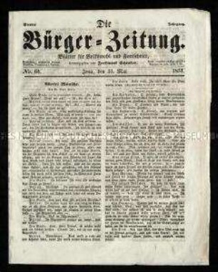 Bürgerzeitung. 4. Jahrgang 1851