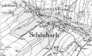 Schönbach. Meßtischblatt, Sekt. Neusalza, 1883