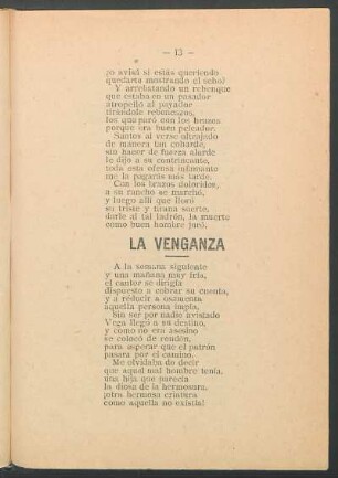 La venganza