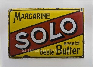 Reklameschild "Solo" Margarine