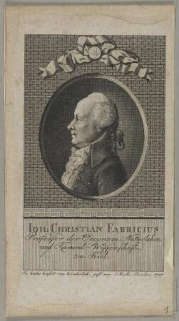 Bildnis des Iohann Christian Fabricius