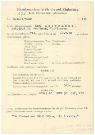 Ackermann, Karl