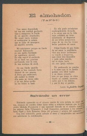 Salvando un error