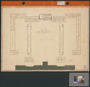 Militärakademie am Neuen Schloss (Grundriss, 2. Obergeschoss)