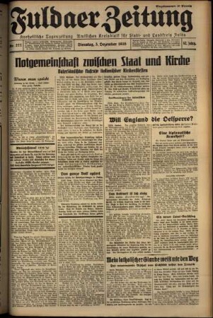 Ausgabe vom Dienstag, den 03. Dezember 1935.