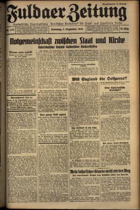 Ausgabe vom Dienstag, den 03. Dezember 1935.