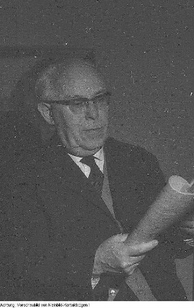 Dresden. Stadtverordnete. Professor Heinz Bongartz als Stadtverordneter, 1958