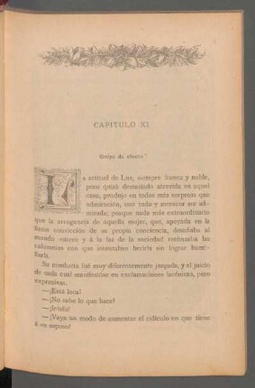Capítulo XI - Golpe de efecto