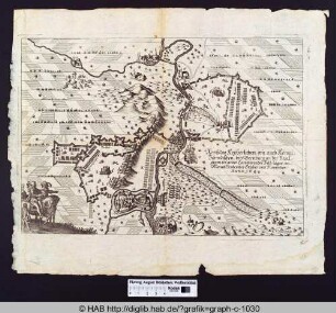 Abriß des Keyserlichen, wie auch Königl. Schwedischen, bey Bernburg an der Saal, gegen einander Campierender Feld:läger, im Monat September October und November, Anno 1644