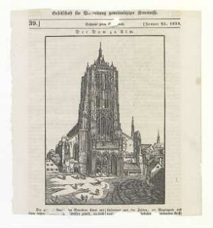 Münster. Westfassade um 1840
