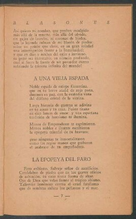 A una vieja espada