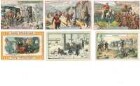 6 Sammelbilder mit Kriegsmotiven (Burenkrieg, 1870er Krieg) der Emil Seelig AG