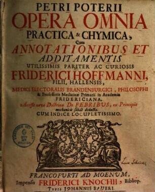 Opera omnia practica et chymica