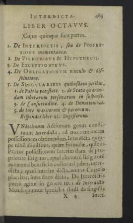 Liber octavus.