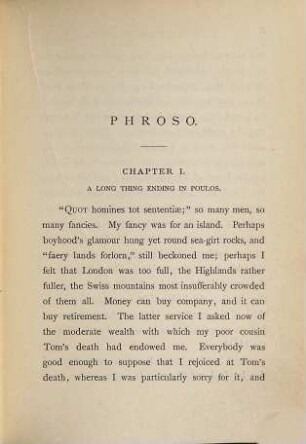 Phroso : a romance, 1