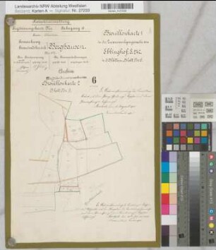 Wormbach (Schmallenberg), Zusammenlegung Ebbinghof, Brouillonkarte 1 (2) Berghausen Flur 6