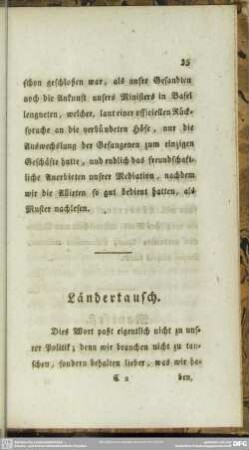 Ländertausch
