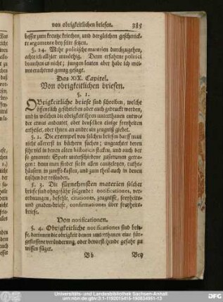 Das XIX. Capitel. Von obrigkeitlichen briefen.