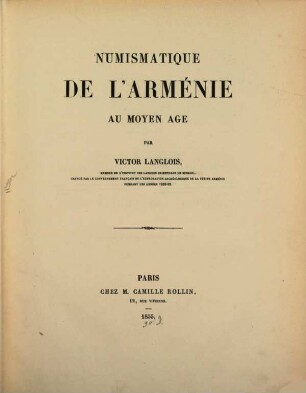 Numismatique de l'Arménie au moyen âge