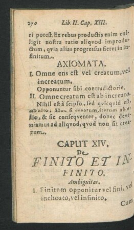 Caput XIV. De Finito Et Infinito.