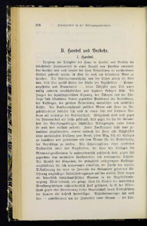 118-136 B. Handel und Verkehr