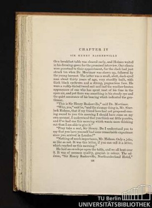 Chapter IV. Sir Henry Baskerville