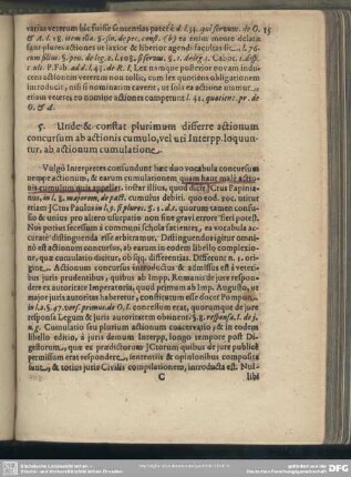5. Unde & constat plurimum differere actionum concursum ab actionis cumulo, vel uti Interpp. loquuntur , ab actionum cumulatione