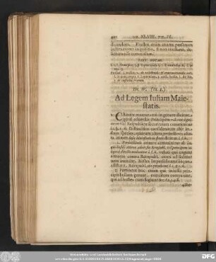 Tit. IV. (IX. 8.) Ad Legem Iuliam Maiestatis.