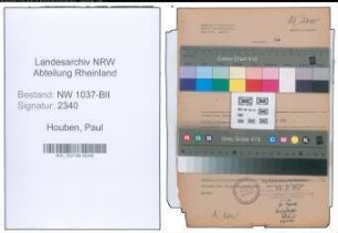 Entnazifizierung Paul Houben , geb. 13.02.1896 (Lehrer)