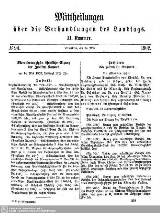 94. Sitzung
