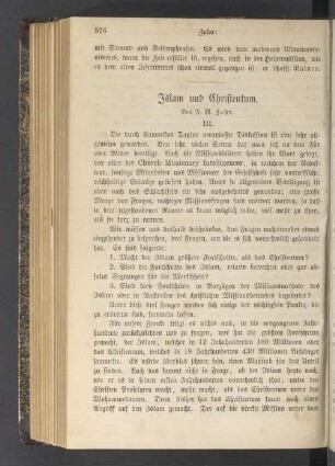 Islam und Christentum