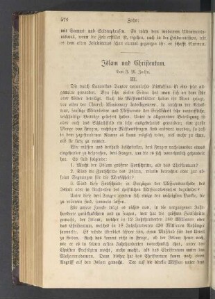 Islam und Christentum