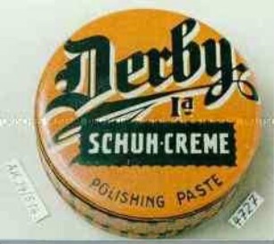 Blechdose für "Derby 1a SCHUH-CREME POLISHING PASTE"