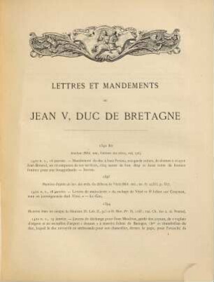 Lettres et mandements, [3]. Actes ... de 1420 à 1431