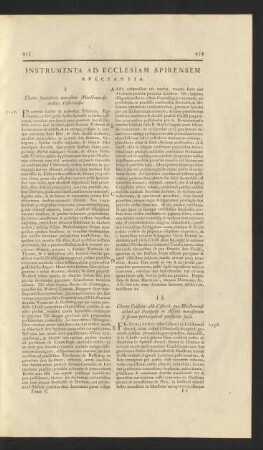 Instrumenta Ad Ecclesiam Spirensem Spectantia