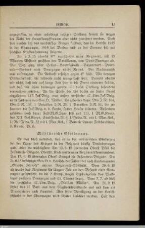 Militärische Gliederung