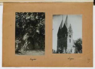 Dorfkirche, Lugau: Ansichten (aus: Skizzen- und Fotoalbum 28)