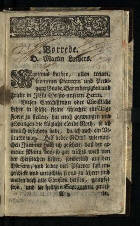 Vorrede D. Martin Luthers